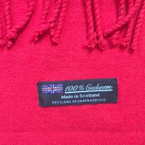 Made in Scotland 100% cashmere scarf